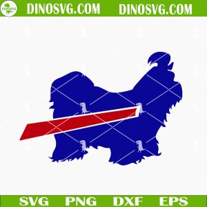 Buffalo Bills Shih Tzu SVG, Bills Logo And Dog SVG, Buffalo Bills Dogs SVG, Buffalo Bills SVG PNG DXF EPS Cricut Silhouette