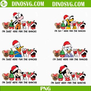 I'm Just Here For The Snacks PNG, Carnival Food PNG, Family Vacation PNG, Mickey Christmas PNG, Christmas PNG, Holiday PNG