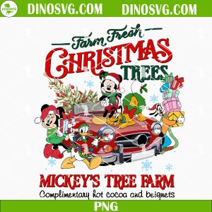 Farm Fresh Christmas Trees PNG, Mickey's Tree Farm PNG, Mouse And Friends Christmas PNG, Disney Christmas PNG