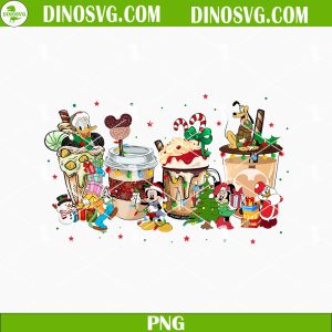 Christmas Mickey Coffee PNG, Disney Christmas Coffee PNG, Coffee Christmas PNG, Epcot Christmas PNG, Disney Holiday PNG