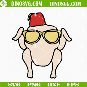 Turkey In Sunglasses And Hat SVG