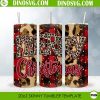 Merry Christmas Buffalo Plaid Straight 20oz Tumbler Wrap, Christmas Wrap PNG Desgin, 20 oz Skinny Tumbler Sublimation Design