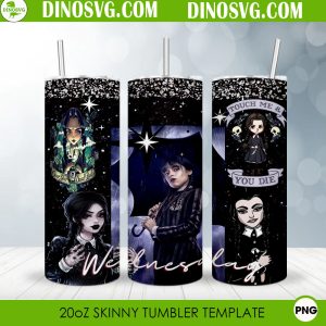 Wednesday Addams Series Tumbler Wrap PNG Sublimation