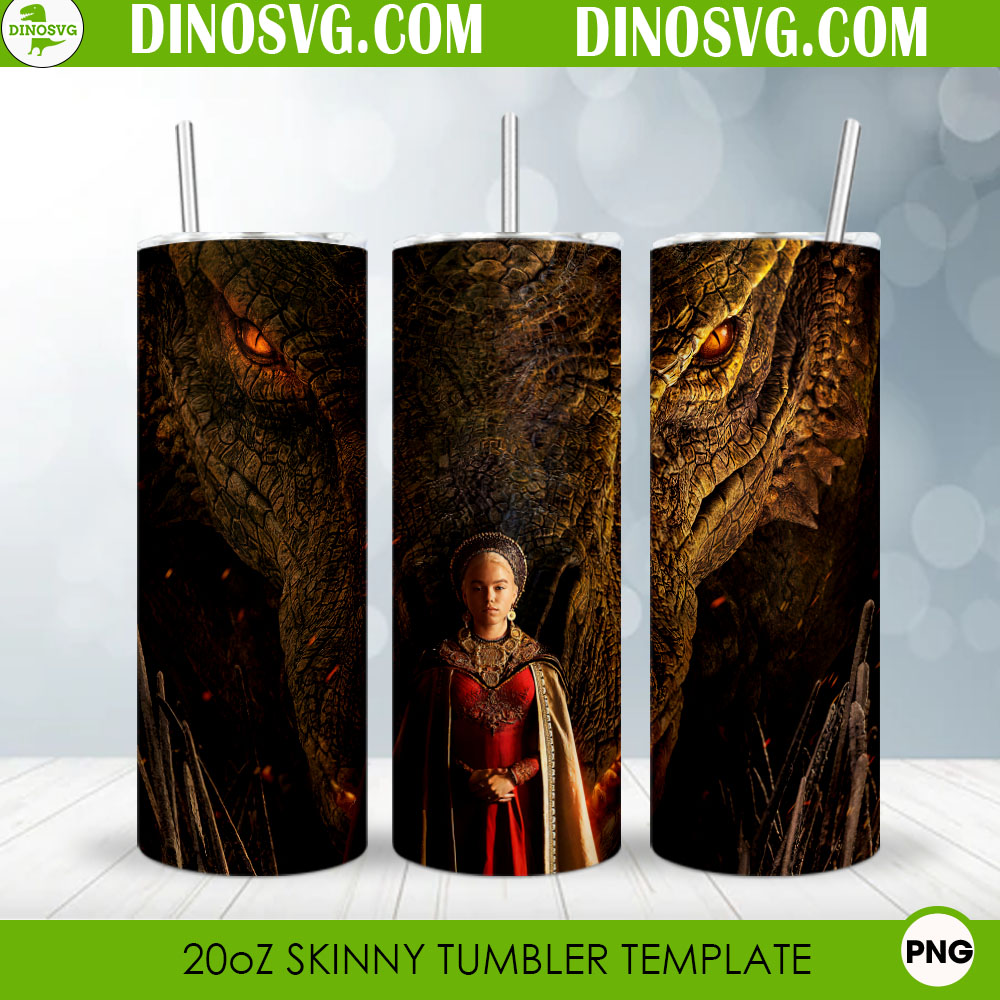 Daenerys Targaryen 20oz Skinny Tumbler Wrap, House Of The Dragon Tumbler Template Daenerys Targaryen 20oz Skinny Tumbler Wrap, House Of The Dragon Tumbler Template