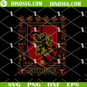 Gryffindors Ugly Christmas SVG, Harry Potter Christmas SVG PNG DXF EPS Files