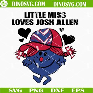 Little Miss Loves Josh SVG, Buffalo Bills SVG, Bills Football SVG