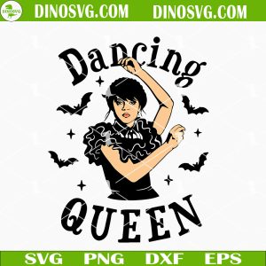 Wednesday Addams Dancing Queen SVG, Jenna Ortega SVG, Wednesday SVG PNG DXF EPS