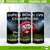 Super Bowl LVII Champion Tumbler Wrap Design, Kansas City Chiefs Football PNG Tumbler Sublimation Download