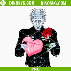 Im Crazy About You PNG, Funny Valentine PNG, Horror Valentines Day PNG Sublimation Pinhead Love Rose Gift PNG, Funny Valentine PNG, Horror Valentines Day PNG Sublimation