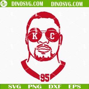 Chris Jones SVG, Chiefs 95 SVG, Kansas City Chiefs SVG PNG DXF EPS