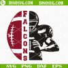 Atlanta Falcons Half Player SVG, Falcons Football SVG, NFL Football Team SVG PNG DXF EPS