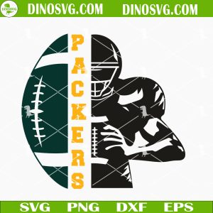 Green Bay Packers Half Player SVG, Packers Football SVG, NFL Football Team SVG PNG DXF EPS