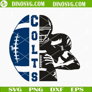 Indianapolis Colts Half Player SVG, Colts Football SVG, NFL Football Team SVG PNG DXF EPS