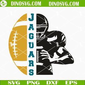 Jacksonville Jaguars Half Player SVG, Jaguars Football SVG, NFL Football Team SVG PNG DXF EPS