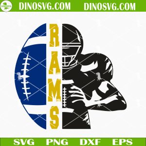 Los Angeles Rams Half Player SVG, Rams Football SVG, NFL Football Team SVG PNG DXF EPS