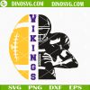 Minnesota Vikings Half Player SVG, Vikings Football SVG, NFL Football Team SVG PNG DXF EPS