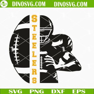 Pittsburgh Steelers Half Player SVG, Steelers Football SVG, NFL Football Team SVG PNG DXF EPS