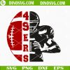San Francisco 49ers Half Player SVG, 49ers Football SVG, NFL Football Team SVG PNG DXF EPS