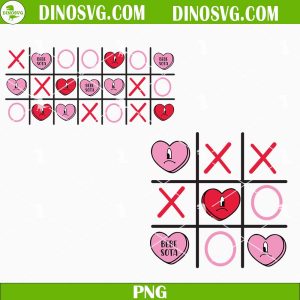 Bad Bunny Hearts TIC And Toe PNG, Bad Bunny Valentine PNG, Bad Bunny Valentines Day PNG Sublimation