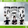 Nevermore Academy 20oz Skinny Tumbler Wrap PNG, Wednesday Tumbler Sublimation Designs