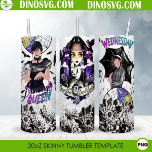 Wednesday 20oz Skinny Tumbler Sublimation Designs, Dancing Queen Tumbler  PNG Download