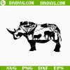 Africa Rhino SVG, Safari SVG, Love Animal SVG PNG DXF EPS