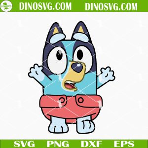 Baby Bluey Heeler SVG, Bluey SVG, Cartoon Dog SVG PNG DXF EPS