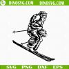Bigfoot Skiing SVG, Winter Sports SVG PNG DXF EPS