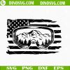 Mountain Climbing Glasses American Flag SVG, Winter Sports SVG, Skiing SVG