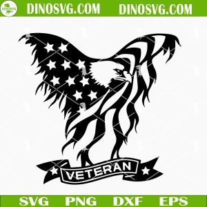 Veteran Eagle Flag SVG, American Flag SVG, Veteran SVG PNG DXF EPS Digital File