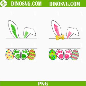 Easter Bunny Monogram PNG, Happy Easter Kids PNG Sublimation