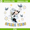 Minnie Spring Vibes PNG, Minnie With Butterfly And Flower PNG, Disney Hello Spring PNG, Easter Mouse PNG