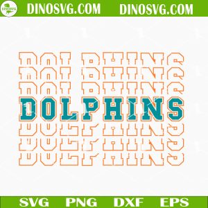 Dolphins Mirror Text SVG, Miami Dolphins SVG PNG DXF EPS