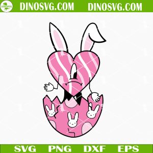 Bad Bunny Sad Heart Easter SVG, Easter Bunny SVG, Easter Egg SVG, Funny Bad Bunny Easter SVG