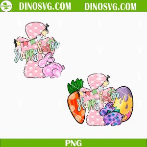 Happy Easter Cross PNG, Easter Bunny Eggs PNG, Easter Jesus PNG Sublimation