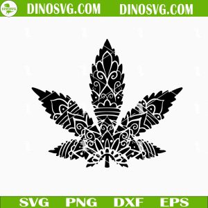 Mandala Weed Leaf SVG, Marijuana SVG, Cannabis SVG, Happy 420 Day SVG PNG EPS DXF
