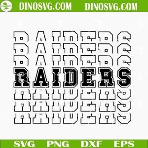 Raiders Mirror Text SVG, Las Vegas Raiders SVG PNG DXF EPS