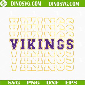 Vikings Mirror Text SVG, Minnesota Vikings SVG PNG DXF EPS