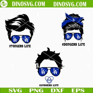 Dodgerland Logo SVG, Disneyland LA Dodgers SVG PNG DXF EPS Files Dodgers Life SVG Bundle, Los Angeles Dodgers Girl Boy Baby SVG Files For Cricut