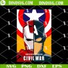 Iron Man And Captain America Civil War SVG, Heroes United SVG, Marvel Comics Movie SVG Cut Files For Cricut