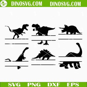 Dinosaurs Monogram SVG, Tyrannosaurus Rex SVG, Funny Kids SVG File For Cricut