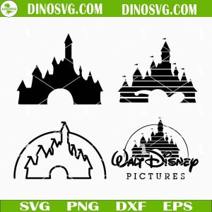Disney Castle SVG Bundle, Walt Disney SVG, Disneyland SVG File For Cricut