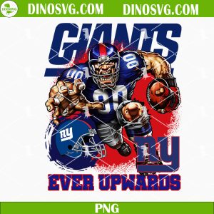 New York Giants Mascot PNG, NY Ever Upwards PNG, NFL Team PNG Sublimation For Shirt