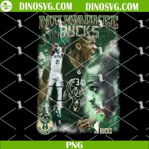 Milwaukee Bucks PNG, Bucks Basketball PNG, NBA Playoffs PNG Sublimation For Shirt