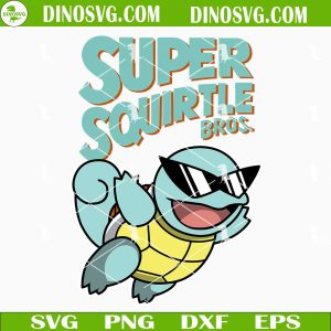 Super Squirtle Bros SVG, Pokemon And Super Mario SVG Cut Files For Cricut