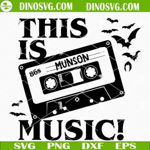 This Is Music Eddie Munson SVG, Cassette Tape SVG, Stranger Things SVG Files For Cricut