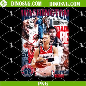 Washington Wizards PNG, Wizards Basketball PNG, NBA Playoffs PNG Sublimation For Shirt