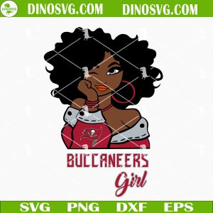 Buccaneers Girl SVG, Tampa Bay Buccaneers Black Girl SVG Files For Cricut