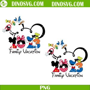 Disney 2023 Family Vacation PNG, Mouse Head PNG, Disney World Trip PNG
