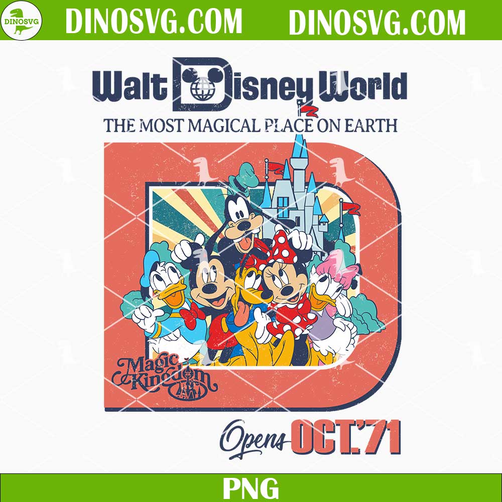 Walt Disney World The Most Magical Place On Earth PNG, Magic Kingdom ...